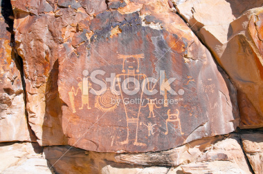 Indian Petroglyph Stock photograph