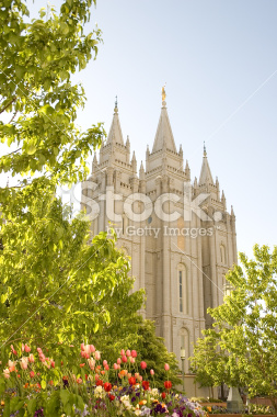 Salt Lake Temple Stock Image